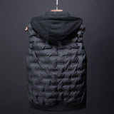 Male Vest, Hooded Winter Warm Coat, Men's Waistcoat