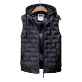 Male Vest, Hooded Winter Warm Coat, Men's Waistcoat
