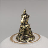 Brass Bell Zodiac Keychain, Copper Bell Ornament