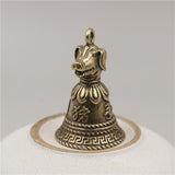 Brass Bell Zodiac Keychain, Copper Bell Ornament