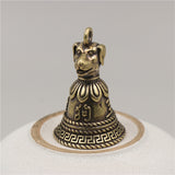 Brass Bell Zodiac Keychain, Copper Bell Ornament