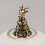 Brass Bell Zodiac Keychain, Copper Bell Ornament