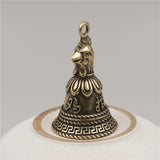 Brass Bell Zodiac Keychain, Copper Bell Ornament