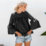 New Fashion Tops, V Neck Women's Ruffle Ouse Summer T-shirt