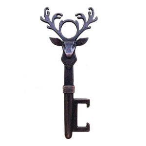Deer's Head Beer Bottle Opener, Metal Craft Bottle Screw