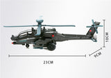 Apache AH-64D Gunship Diecast Model – Alloy Military Aircraft with Sound & Light (Non-Flying)