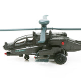 Apache AH-64D Gunship Diecast Model – Alloy Military Aircraft with Sound & Light (Non-Flying)