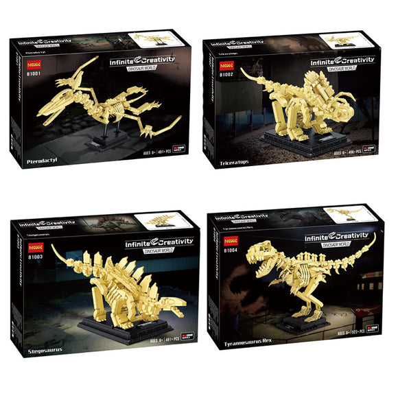 Dinosaur Skeleton Model Blocks, Intelligent Assembly Small Particle Toy