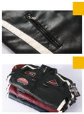 Men's Leather Street Fashion, Motorcycle Racing Jacket