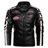 Men's Leather Street Fashion, Motorcycle Racing Jacket