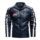 Men's Leather Street Fashion, Motorcycle Racing Jacket