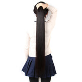 Smooth Hair, Straight Hair Tie, Closed Peruvian Reality Wig