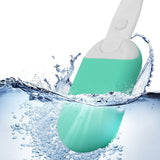 Electric Bath Brush, Silicone Scrubbing Artifact, Long Handle Bathroom Soft Bristles Brush