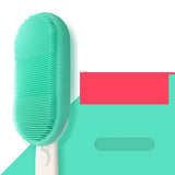 Electric Bath Brush, Silicone Scrubbing Artifact, Long Handle Bathroom Soft Bristles Brush