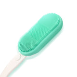 Electric Bath Brush, Silicone Scrubbing Artifact, Long Handle Bathroom Soft Bristles Brush