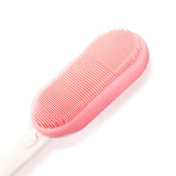 Electric Bath Brush, Silicone Scrubbing Artifact, Long Handle Bathroom Soft Bristles Brush