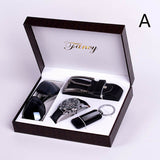 Men's Gift High-end Watch, Fashion Sunglasses Keychain 4 Piece Set