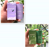 Face Blackhead Cream, Eggplant - Green Tea Cooling, Deep Cleansing Clay Mask