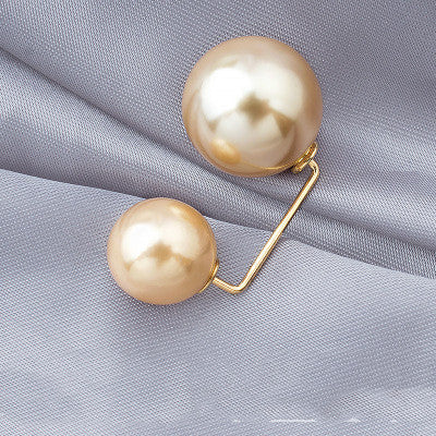 Anti-light Brooch, Waist Button Nail Pearl