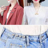Anti-light Brooch, Waist Button Nail Pearl