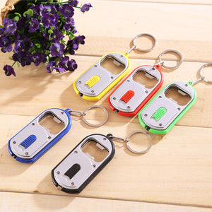 Household LED Light, Bottle Opener Keychain, Cool Gift Ideas (Pack of 2)
