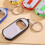 Household LED Light, Bottle Opener Keychain, Cool Gift Ideas (Pack of 2)
