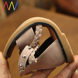 Girls’ Summer Beach Sandals – Soft Sole Leather Kids' Shoes