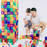 Magnetic Building Blocks with Color Windows – Educational Construction Toy