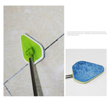 Triangular Sponge Three-section Telescopic Rod Glass Wiper