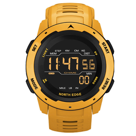 North Edge Digital Multifunctional Sports Dual Time Watch