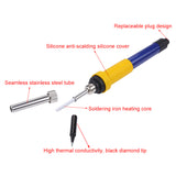DC 12V 60W Portable Electric Soldering Iron Auto Car Battery Solder Station, Rework Welding Repair Tools