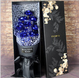 Gift on Tanabata Valentine's Day, Golden Rose 24K Golden Foil Rose Bundle for Marriage, Creative Wedding Bouquet for Wife and Girlfriends