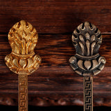 Buddhist Rituals Supplies, Tibetan Pure Copper Fire Offering Spoon