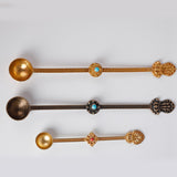 Buddhist Rituals Supplies, Tibetan Pure Copper Fire Offering Spoon