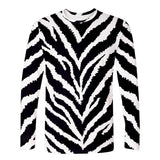 Black and white Markings 3D Digital Printing Long-Sleeved T-shirt