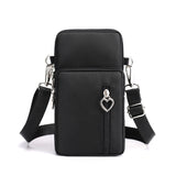 Solid Color Mobile Phone Bag, Female Messenger Crossbody Shoulder Arm Bags