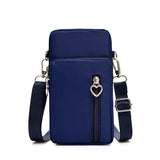 Solid Color Mobile Phone Bag, Female Messenger Crossbody Shoulder Arm Bags