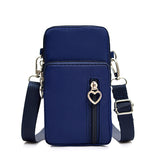 Solid Color Mobile Phone Bag, Female Messenger Crossbody Shoulder Arm Bags