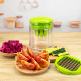 Multifunctional Kitchen Fruit and Vegetable Slicer with Stainless Steel Blades