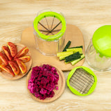 Multifunctional Kitchen Fruit and Vegetable Slicer with Stainless Steel Blades