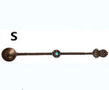 Buddhist Rituals Supplies, Tibetan Pure Copper Fire Offering Spoon