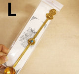 Buddhist Rituals Supplies, Tibetan Pure Copper Fire Offering Spoon