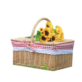 Outdoor Picnic Basket, Wicker Hand Bag