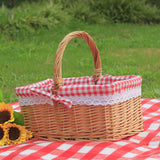 Outdoor Picnic Basket, Wicker Hand Bag
