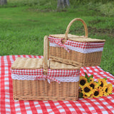 Outdoor Picnic Basket, Wicker Hand Bag