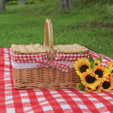 Outdoor Picnic Basket, Wicker Hand Bag