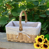 Outdoor Picnic Basket, Wicker Hand Bag