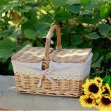 Outdoor Picnic Basket, Wicker Hand Bag
