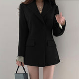 Women’s Summer Thin Suit Jacket, Casual Office Long Blazer for Ladies, Elegant Lightweight Formal Wear