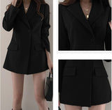 Women’s Summer Thin Suit Jacket, Casual Office Long Blazer for Ladies, Elegant Lightweight Formal Wear